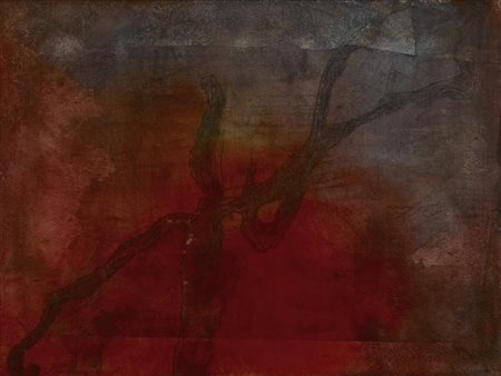 Marco Nereo Rotelli COMBUSTIONE ROSA E BLU acrilico, combustione e fibra...