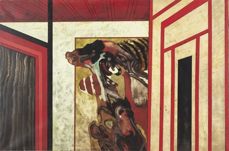 Guido Biasi INTERNO MAGICO olio su tela, cm 80x120 firma e data sul retro:...