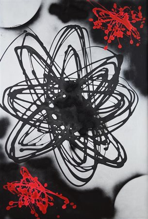 Dalila Crotti SENZA TITOLO acrilico su tela, cm 96x62 sul retro: firma e data...