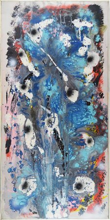 Dalila Crotti SENZA TITOLO acrilico su tela, cm 100x50 sul retro: firma e...