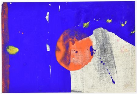 Emilio D'Elia ASPETTI DI PAESAGGIO tecnica mista su carta, cm 17x25 sul...