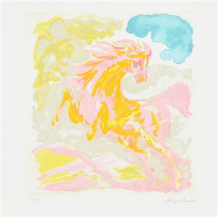 Aligi Sassu MANUSCRIPTUM volume contenente un'acquaforte firmata su carta,...