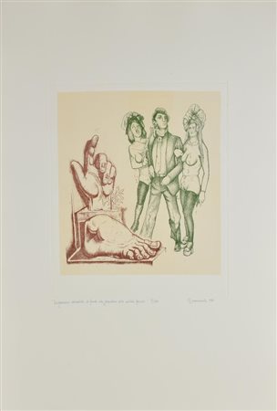 Giuseppe Guerreschi DISPERAZIONE DELL'ARTISTA DI FRONTE ALLA GRANDEZZA DELLE...