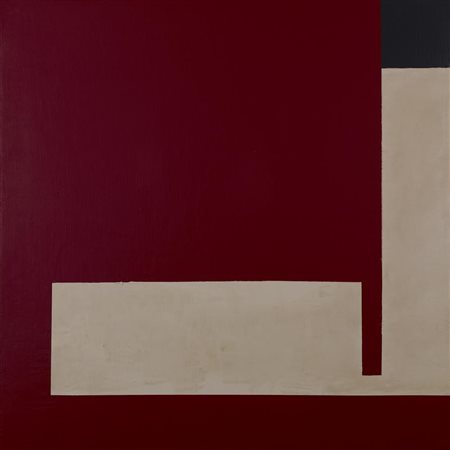 Bruno Munari NEGATIVO POSITIVO acrilico e collage su masonite, cm 40x40 sul...