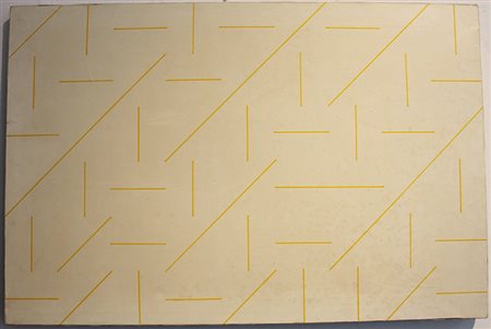 Fernando Portunato, Codice programmato lineare campo giallo - positivo, 1976