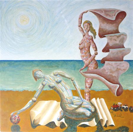 Stefano Carlo Vecoli, Bagnanti, 1955