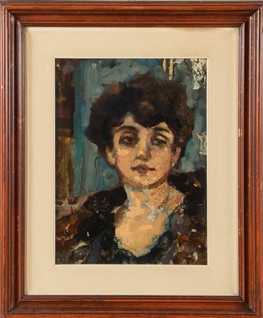 Carlo Corsi (Nizza 1879 – Bologna 1966), attribuito a, “Ritratto di Elisa Corsi”.
