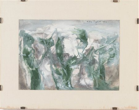 Lidia Puglioli (San Lazzaro di Savena 1919 - Bologna 2013), “Alberi di ginepro”, 1973.