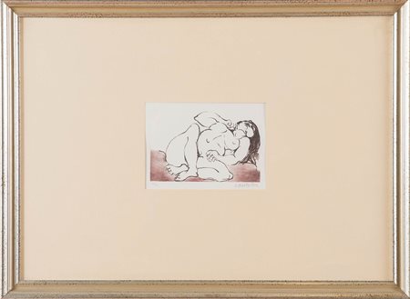 Domenico Cantatore (Ruvo di Puglia 1906 – Parigi 1998), “Nudo femminile”.