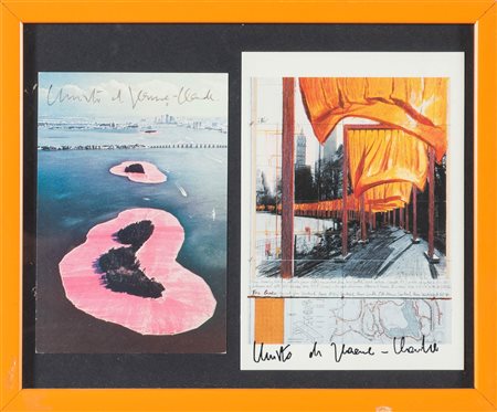 Christo (1935) e Jeanne-Claude (Casablanca 1935 – New York 2009), Lotto di due cartoline.