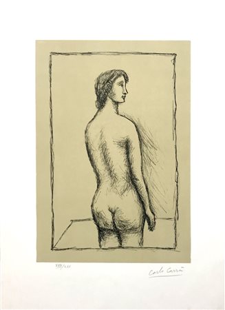 CARLO CARRA' Nudino.