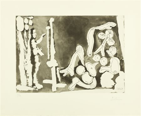 PABLO PICASSO Peintre et modele.