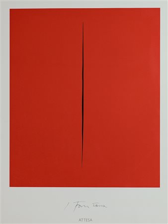 LUCIO FONTANA Attesa.
