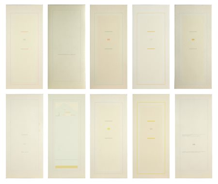 ANTONIO CALDERARA Cartella composta da n.6+1 fogli. La fine da significato al principio.