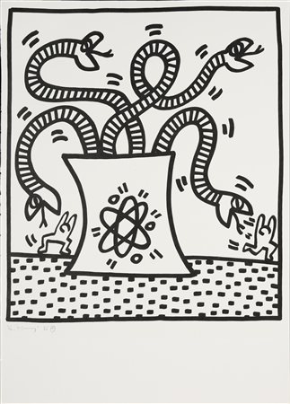 KEITH  HARING Senza titolo. .