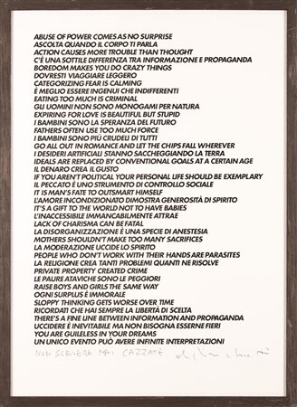 MAURIZIO CATTELAN Ho incontrato Alighiero Boetti alla Biennale di Venezia nel 1990.