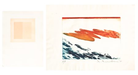 AUTORI VARI - Lotto unico di 2 acqueforti (Calderara e Barattini)