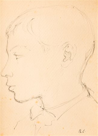 BRUNO CALVANI (1904-1985) - Senza Titolo (Ritratto di Lamberto)