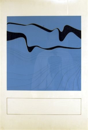 FERRARI AGOSTINO (Milano 1938) "Senza titolo" Collage su cartoncino cm. H:...