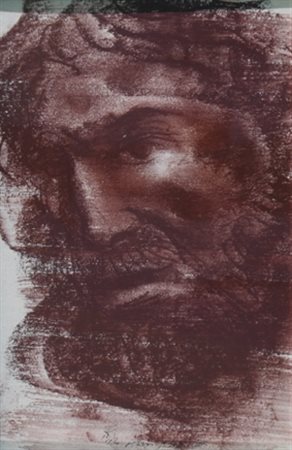 ANNIGONI PIETRO (Milano 1910 - Firenze 1988) "Volto" Sanguigna su carta cm....