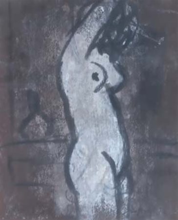 ROGNONI FRANCO (Milano 1913 - Milano 1999) "Figura" Tempera su carta intelata...