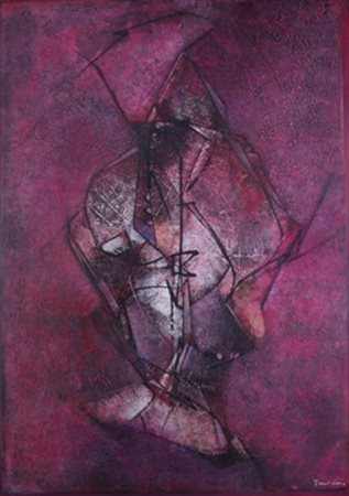 PROVINO SALVATORE (Bagheria 1943) "Volvoli" 2007 Olio su tela cm. H: 100.00...