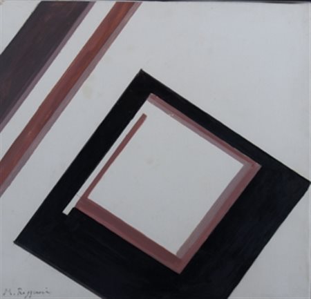 REGGIANI MAURO (Monantola 1897 - Milano 1980) "Senza titolo" 1964 Tempera su...