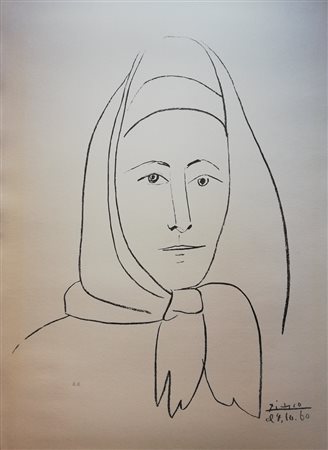 Pablo Picasso “Ritratto di donna” 1961