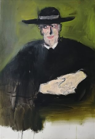 Walter Piacesi “Prete dallo sguardo ambiguo” 1973