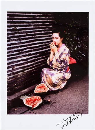 Nobuyoshi Araki (1940)  - Geisha Girl with Watermelon, 1991