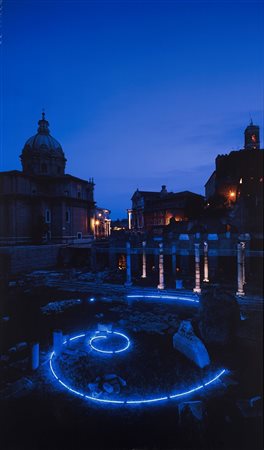 Claudio Abate (1943-2017)  - Mario Merz, un segno nel foro di Cesare, 2003