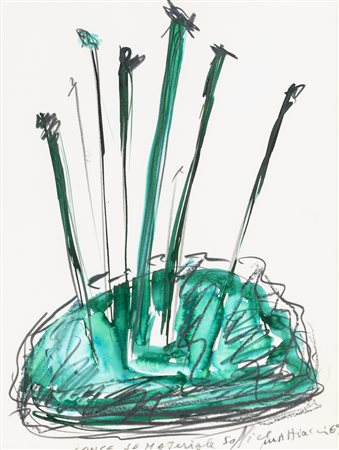 ELISEO MATTIACCI
Lance su materiale soffice, 1969