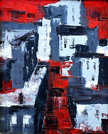 MARIO MASPERI Città senza respiro N°2, 1972