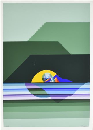 Keizo Morishita SENZA TITOLO serigrafia su carta, cm 70x50 esemplare 13 su...