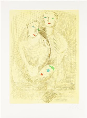 Sandro Chia IMPROVVISAZIONI SU LEONARDO cartella con cinque...