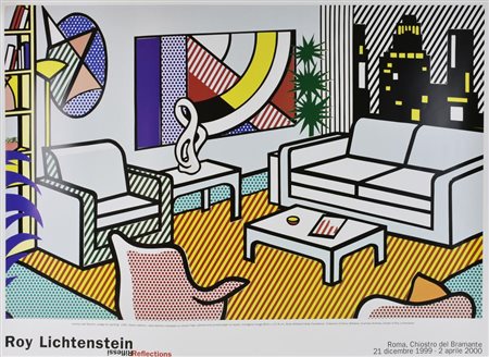 Roy Lichtensein ROY LICHTENSTEIN. RIFLESSI/REFLECTIONS poster, cm 98x130...