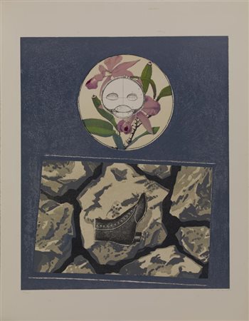 Max Ernst DéCHETS D'ATELIER litografia su papier chiffon, cm 60x46, es....