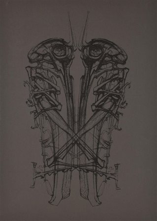 Fabrizio Clerici LE BESTIAIRE OU CORTEGE D'ORPHEE cartella contenente 20...