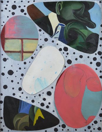 Dalila Crotti OFFAL acrilico su tela, cm 50x65 sul retro: firma e data...