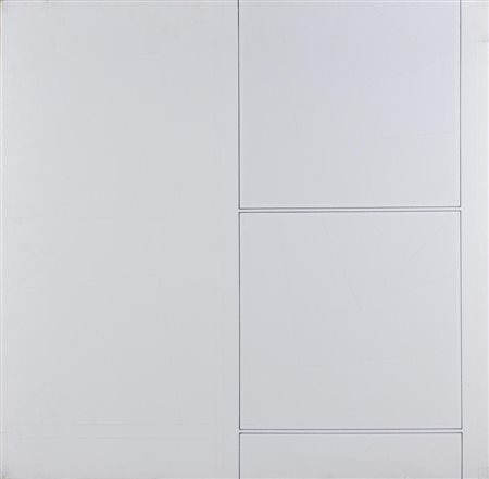 Andrea Pierbò 16 CCXXXX tecnica mista su tela, cm 70x70 sul retro: firma,...