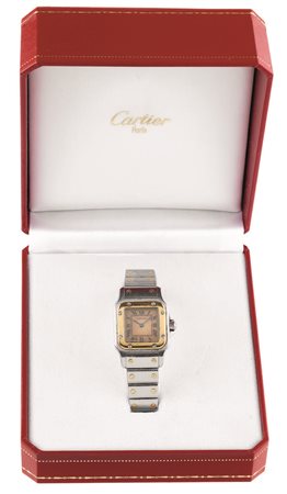 OROLOGIO DA POLSO CARTIER SANTOS, REF. 1057930, N. 20986 orologio da polso...