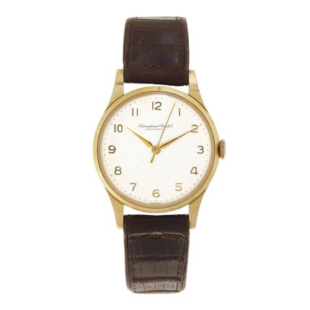OROLOGIO DA POLSO INERNATIONAL WATCH E CO, N.1493240, 1960-1970 cassa in oro...