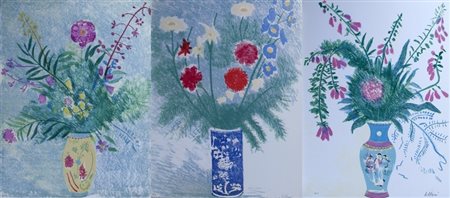 LILLONI UMBERTO (Milano 1898 - Milano 1980) "I fiori" 1971 Litografie su...