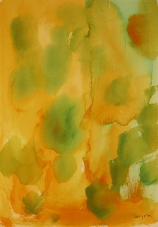 CORPORA ANTONIO (Tunisi 1909 - Roma 2004) "Pomeriggio" 2000 Acquerello su...