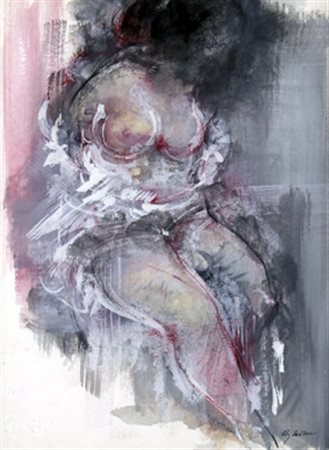 AJMONE GIUSEPPE (Carpignano Sesia 1923 - Romagnano Sesia 2005) "Nudo" 1990...