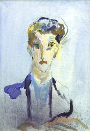 TRECCANI ERNESTO (Milano 1920 - Milano 2009) "Ritratto di Guido" 1980 Tecnica...