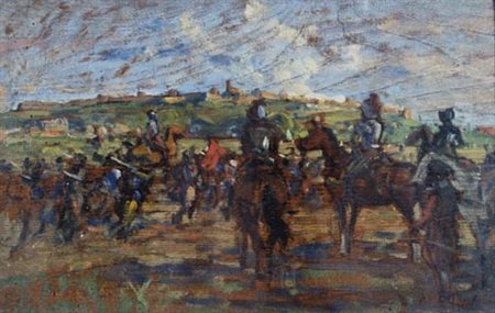 GIOLI FRANCESCO (San Ferdinando a Settino 1846 - Firenze 1922) "Battaglia"...