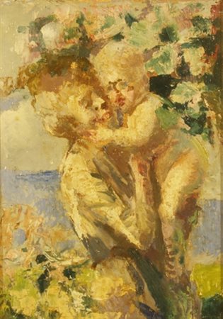 IGNOTO "Senza titolo" XIX secolo Olio su tavoletta cm. H: 21.00 L: 15.00