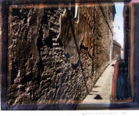 GALIMBERTI MAURIZIO (Como 1956) "Calle pop 1" Pigmenti su cartoncino, cotone,...