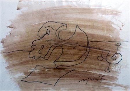 ROGNONI FRANCO (Milano 1913 - Milano 1999) "Senza titolo" Disegno su carta...